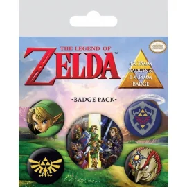 The Legend of Zelda pack 5 badges Link