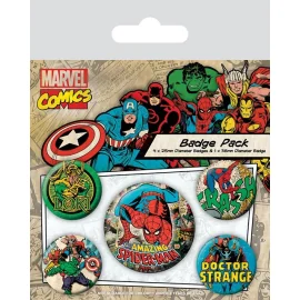 Marvel Comics pack 5 badges Spider-Man