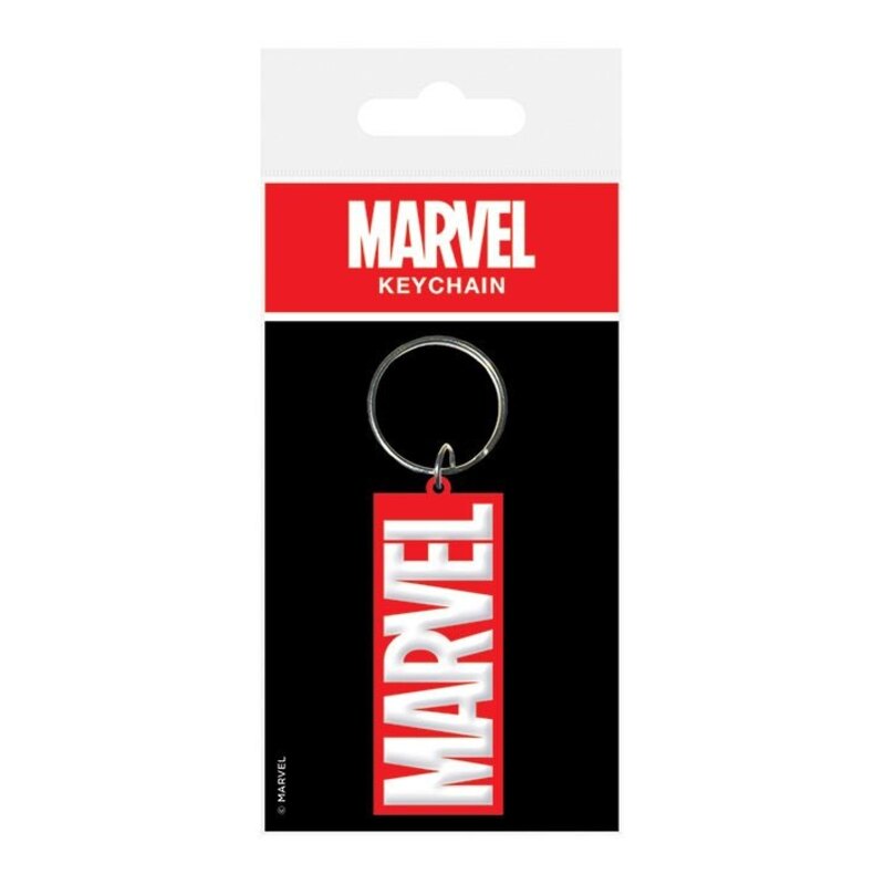 Marvel Comics porte-clés caoutchouc Logo 6 cm