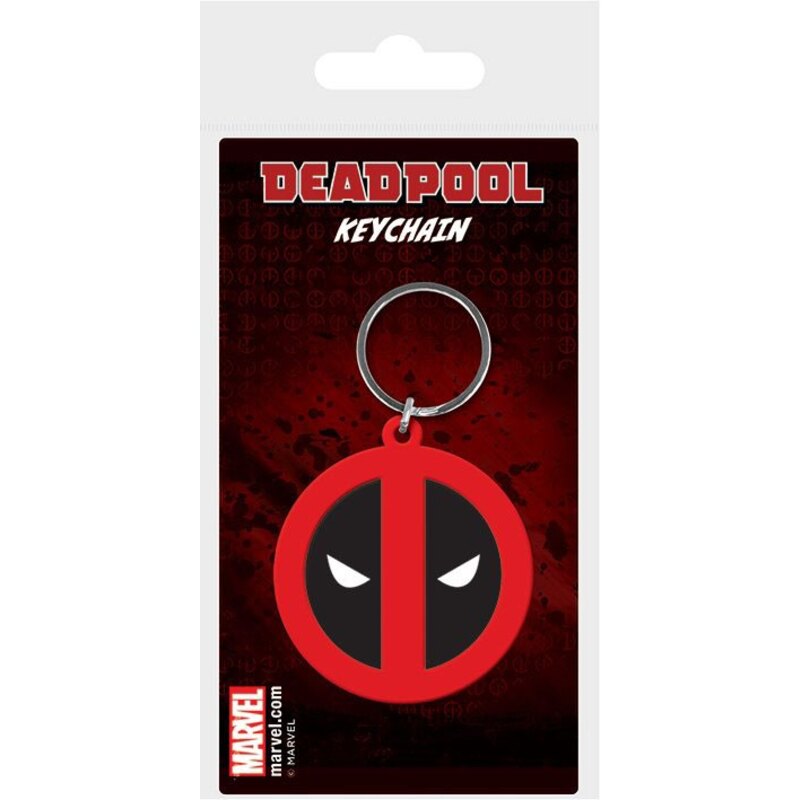 Marvel Comics porte-clés caoutchouc Deadpool Symbol 6 cm