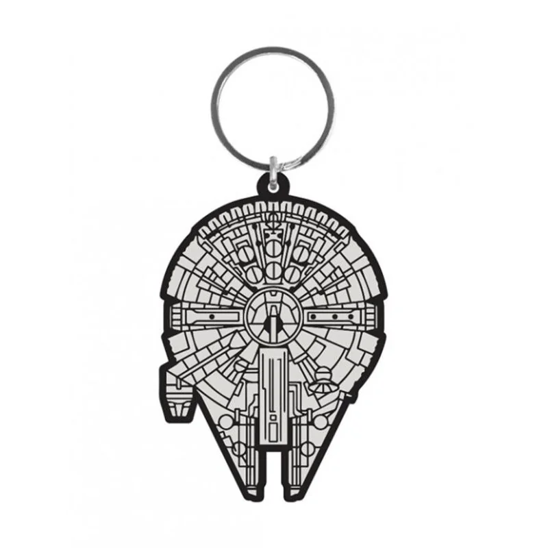 Star Wars porte-clés caoutchouc Millennium Falcon 6 cm