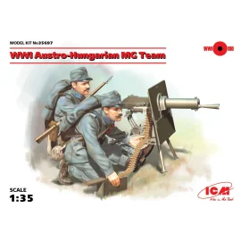 WWI Equipe Austro-Hongroise MG (2 chiffres) (100% de nouveaux moules) L'ensemble comprend deux figures de mitraillettes austro-h