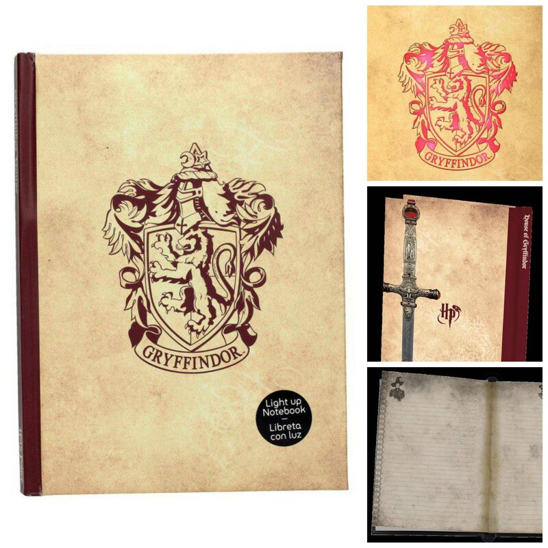 Harry Potter cahier lumineux Gryffindor