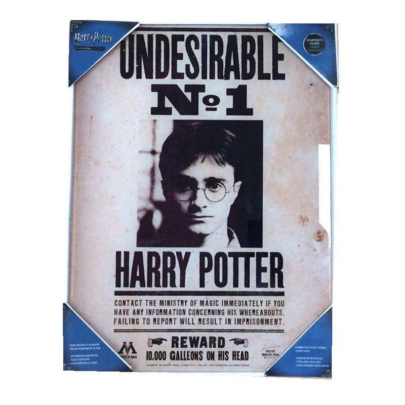 Harry Potter poster en verre Undesirable No. 1 40 x 30 cm