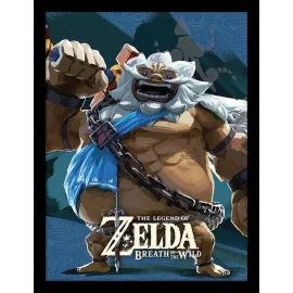 Legend of Zelda Breath of the Wild poster encadré Divine Beast Vah Rudani 45 x 33 cm