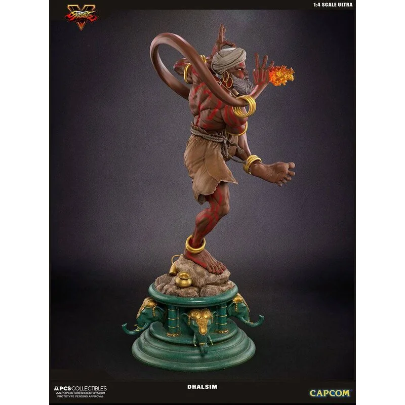 Street Fighter V statuette 1/4 Ultra Dhalsim Retail Version 62 cm