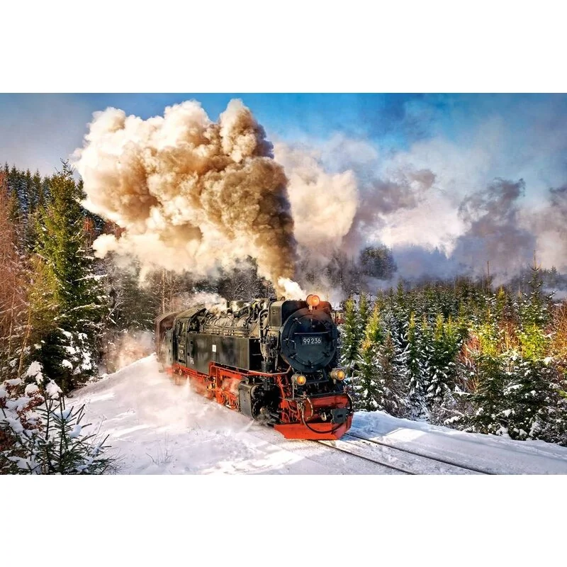 Train à vapeur, puzzle 1000 pièces