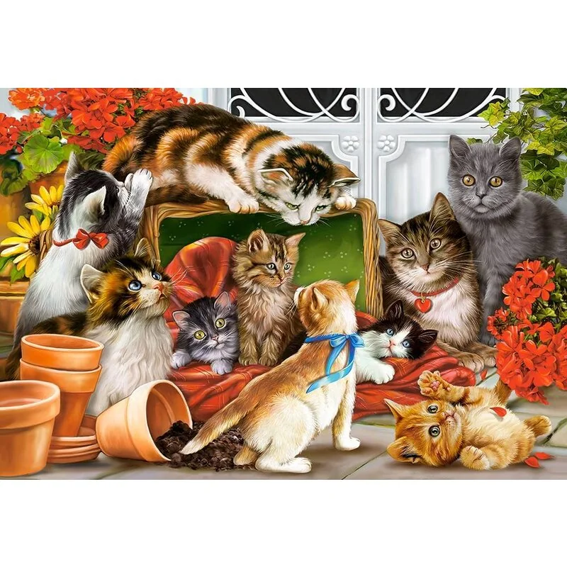 Puzzle Temps de jeu des chatons