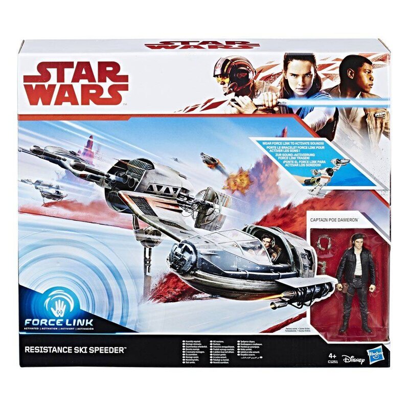 Star Wars Episode VIII Force Link véhicule avec figurine 2017 Class C Resistance Ski Speeder