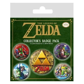 Legend of Zelda pack 5 badges Classics