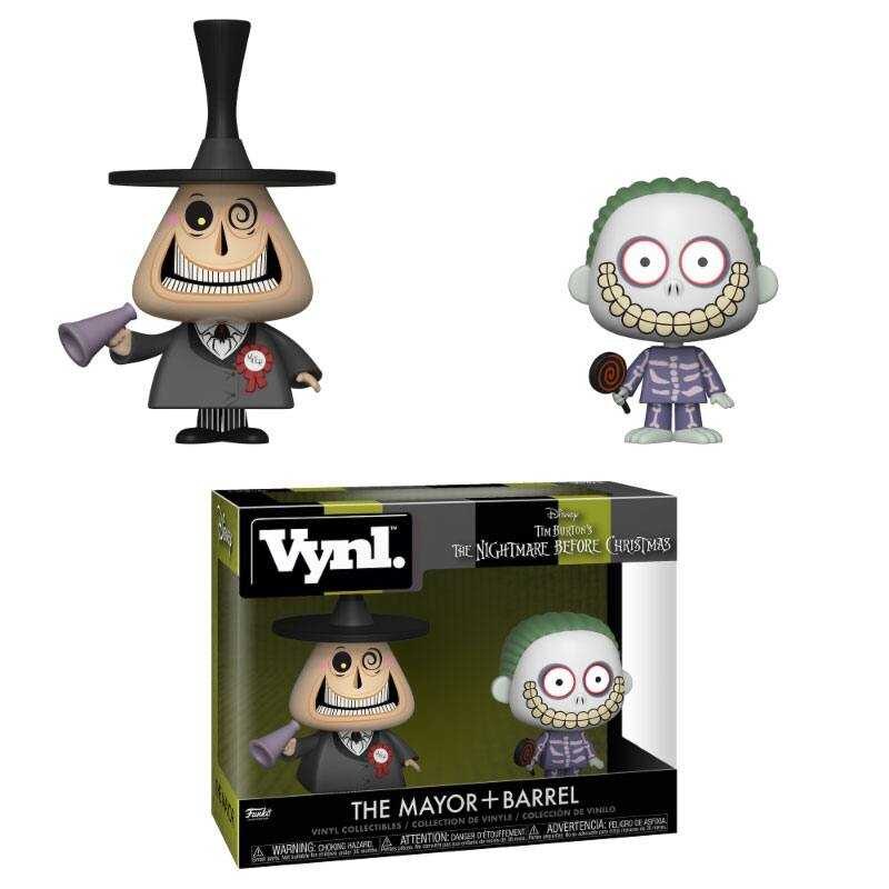 L´étrange Noël de Mr. Jack pack 2 VYNL Vinyl figurines Mayor & Barrel 10 cm