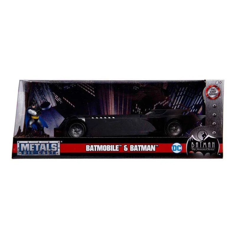 Batman Animated Series 1/24 Batmobile métal Métaux avec figurine