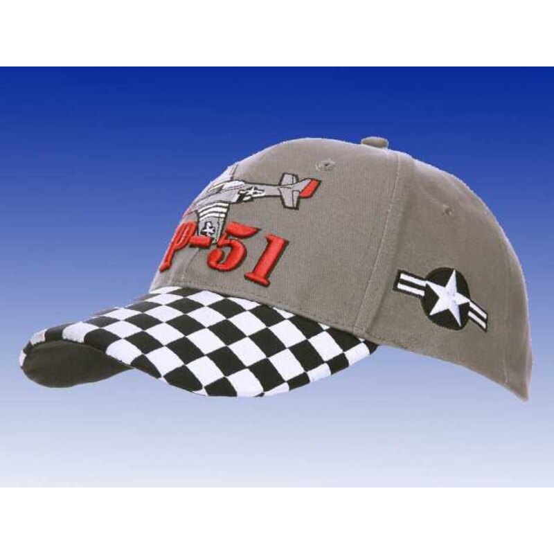 Baseball cap brodée/embroidered P51 Mustang