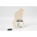 Figurine 2 en 1, bonhommes de neige, h: 7,7+20 cm, l: 5,3+11,3 cm, triplex, 1set, prof. 2 cm