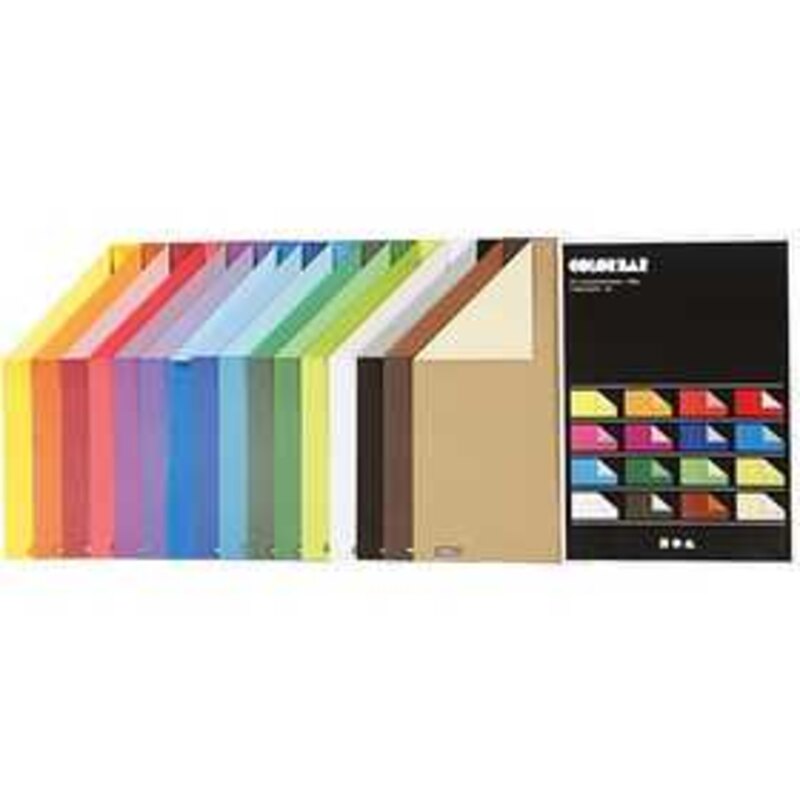 Color Bar, A4 210x297 mm, 100 gr, Couleurs assorties, uni, 160flles. ass.