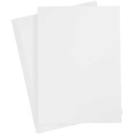 Papier cartonné A4 blanc, A4 210x297 mm, 210-220 gr, blanc, 10flles