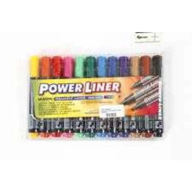 Power Liner, trait: 1,5-3 mm, Couleurs assorties, 12assortis