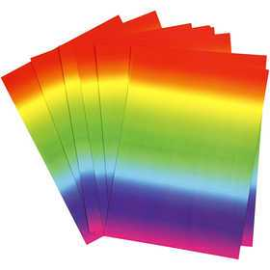 Papier arc-en-ciel, A4 210x297 mm, 180 gr, 100flles