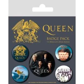 Queen pack 5 badges Classique