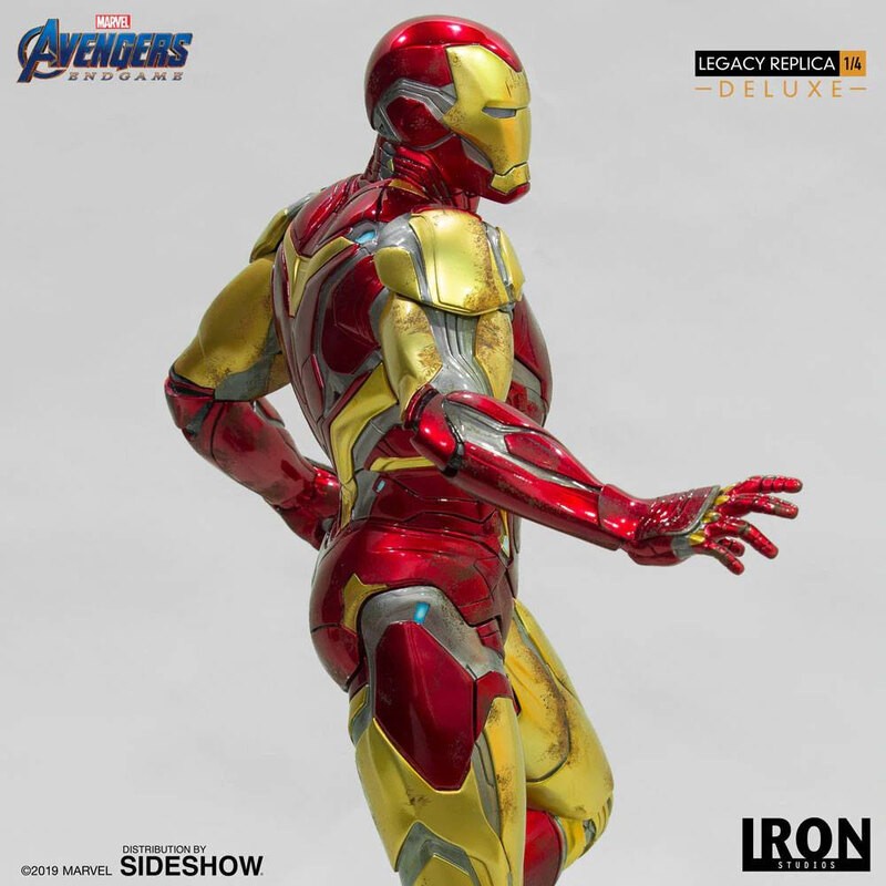 Avengers: Statuette de fin de jeu Legacy Replica 1/4 de Iron Man Mark LXXXV Version Deluxe 84 cm