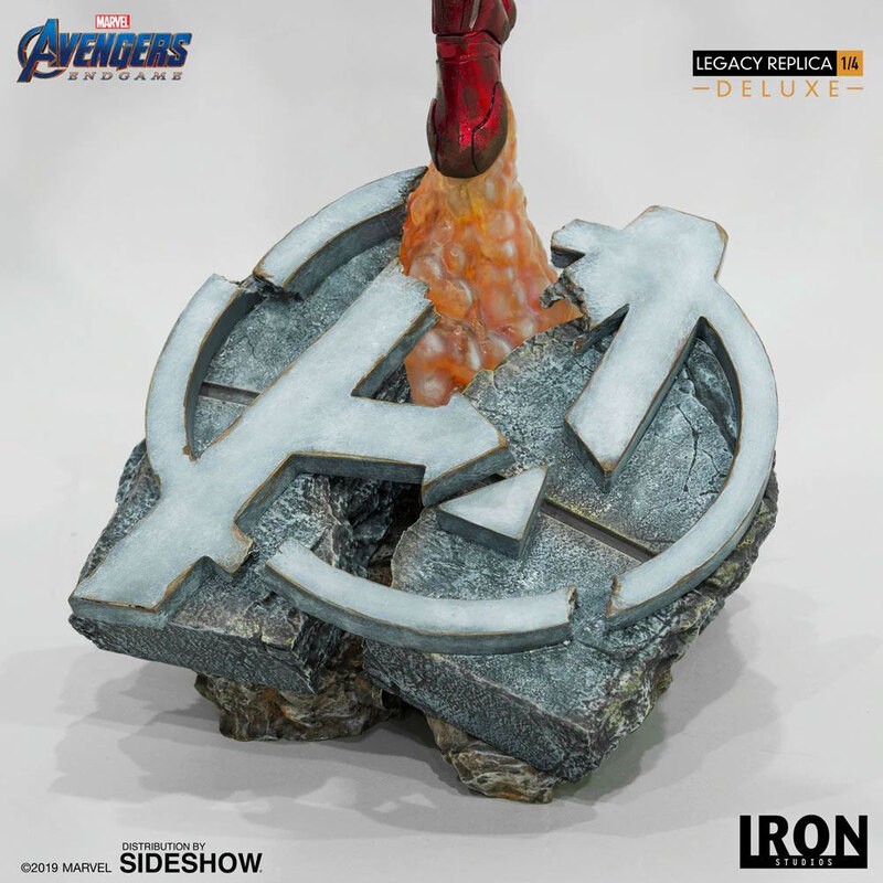 Avengers: Statuette de fin de jeu Legacy Replica 1/4 de Iron Man Mark LXXXV Version Deluxe 84 cm