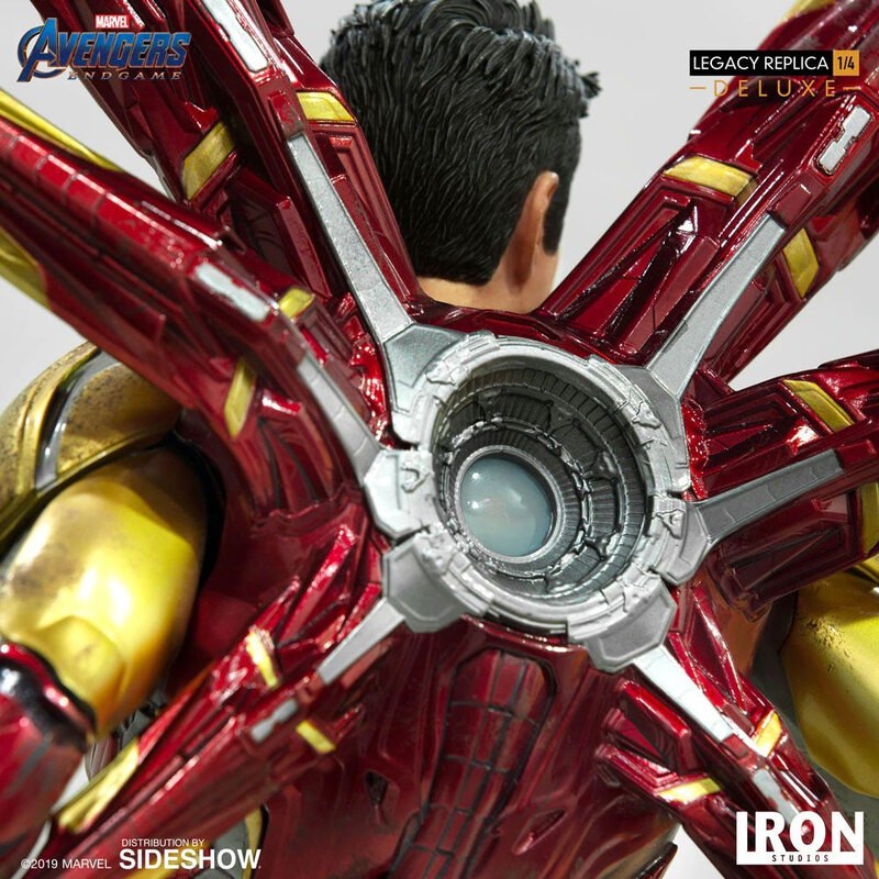 Avengers: Statuette de fin de jeu Legacy Replica 1/4 de Iron Man Mark LXXXV Version Deluxe 84 cm