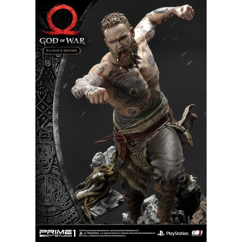 Statuette God of War (2018) Baldur & Broods 62 cm