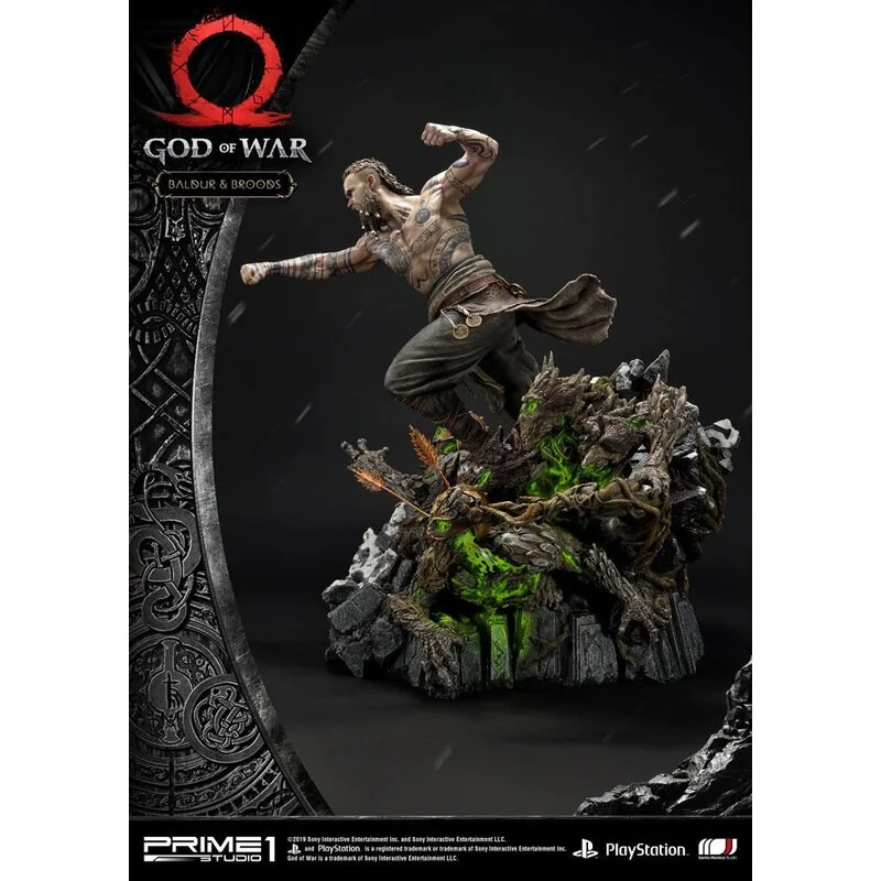 Statuette God of War (2018) Baldur & Broods 62 cm