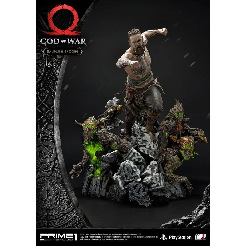 Statuette God of War (2018) Baldur & Broods 62 cm