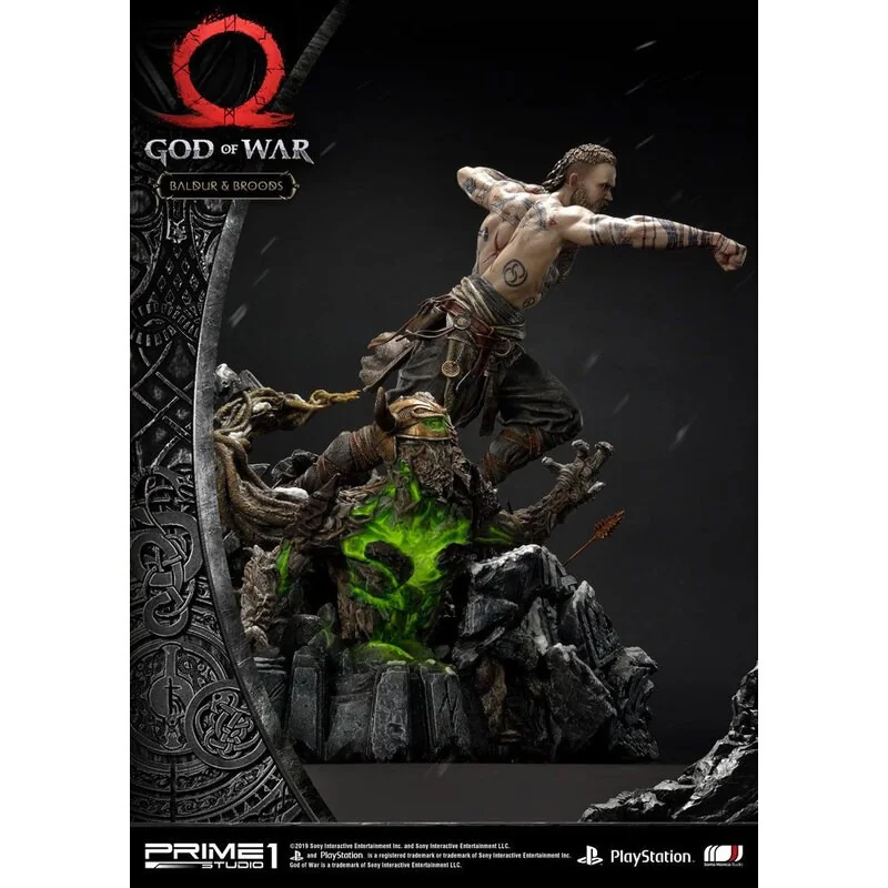 Statuette God of War (2018) Baldur & Broods 62 cm