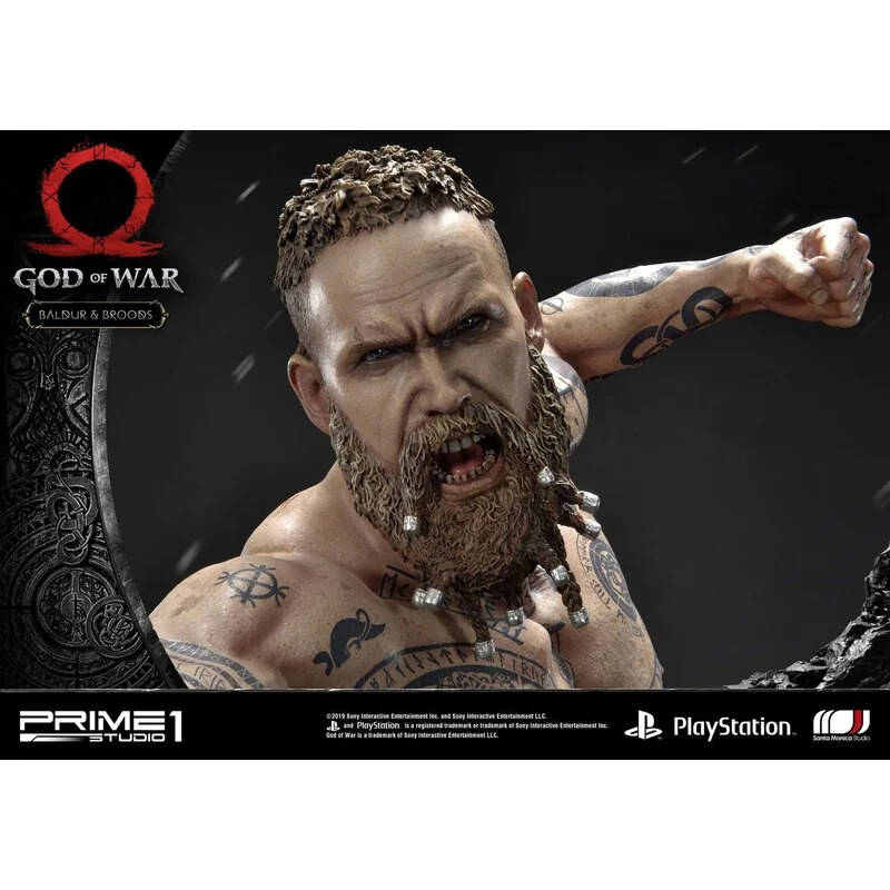 Statuette God of War (2018) Baldur & Broods 62 cm