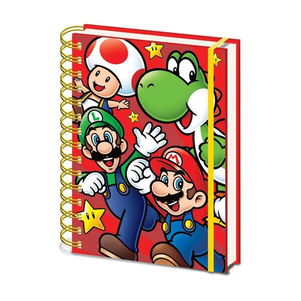 Cahier à spirale Super Mario - Format A5 pas cher
