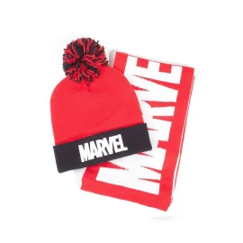 Marvel set bonnet & écharpe Logo