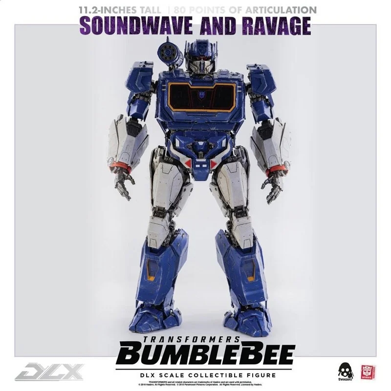 Transformers Bumblebee pack 2 figurines 1/6 DLX Soundwave & Ravage 28 cm