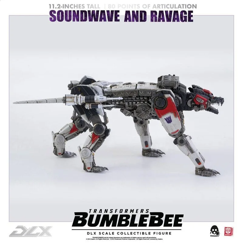 Transformers Bumblebee pack 2 figurines 1/6 DLX Soundwave & Ravage 28 cm