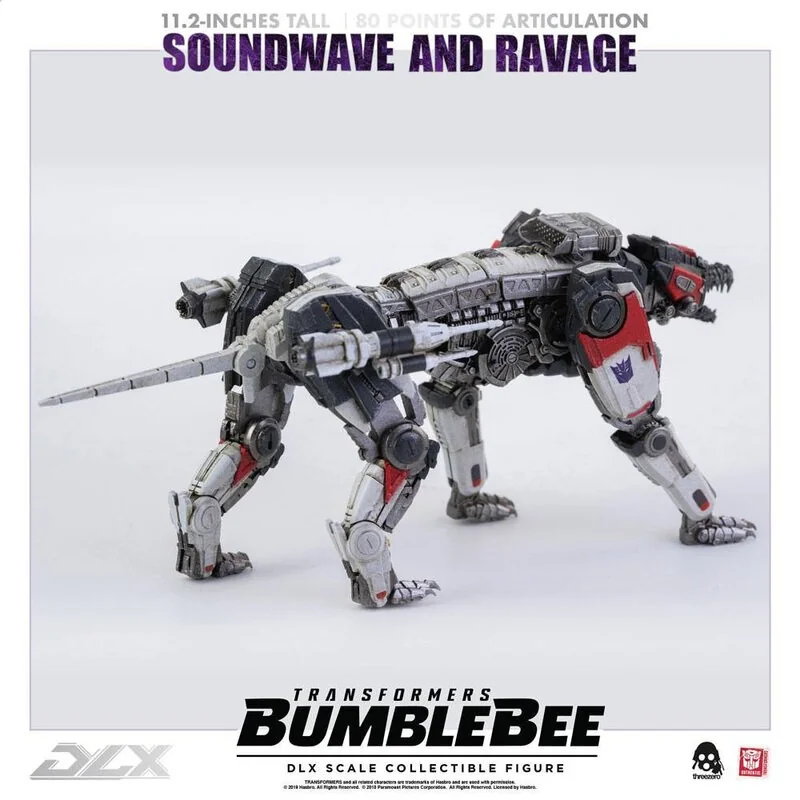 Transformers Bumblebee pack 2 figurines 1/6 DLX Soundwave & Ravage 28 cm