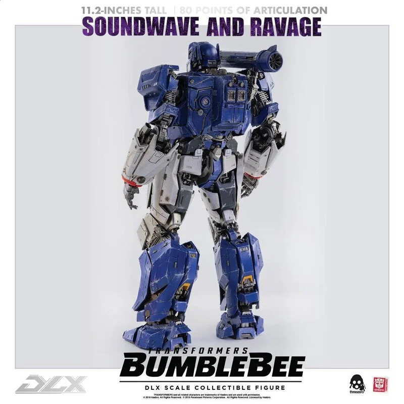 Transformers Bumblebee pack 2 figurines 1/6 DLX Soundwave & Ravage 28 cm