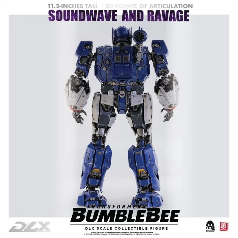 Transformers Bumblebee pack 2 figurines 1/6 DLX Soundwave & Ravage 28 cm