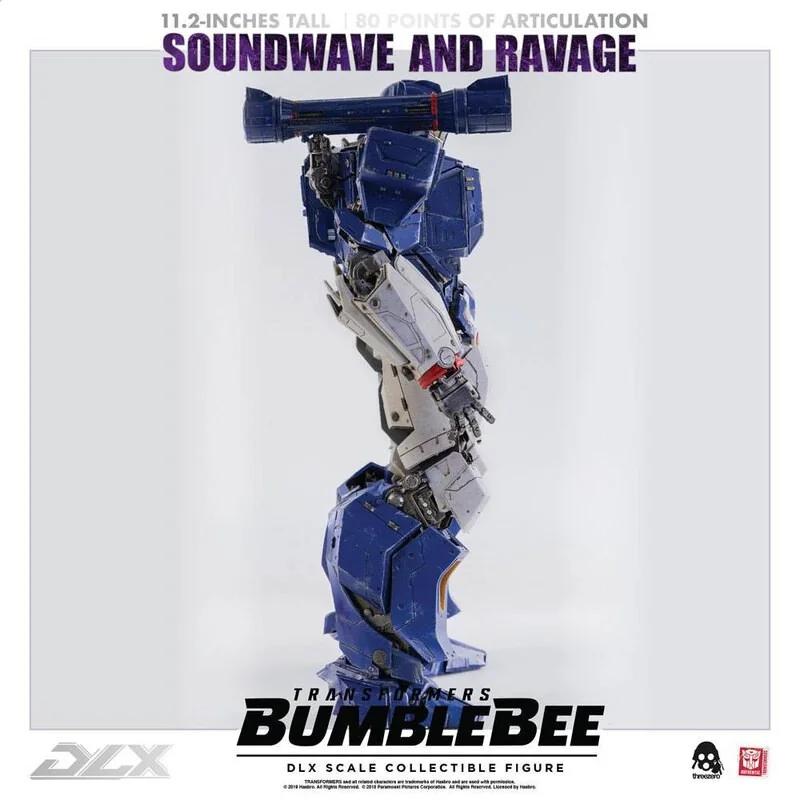 Transformers Bumblebee pack 2 figurines 1/6 DLX Soundwave & Ravage 28 cm