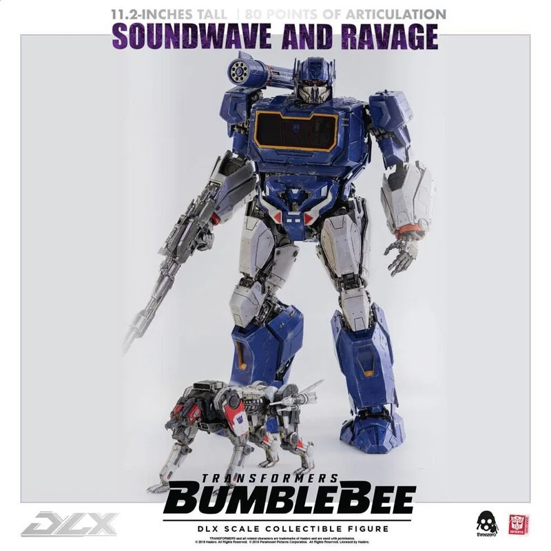 Transformers Bumblebee pack 2 figurines 1/6 DLX Soundwave & Ravage 28 cm