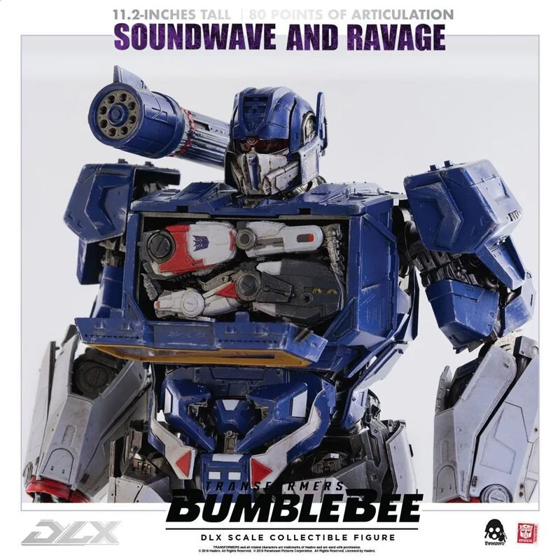 Transformers Bumblebee pack 2 figurines 1/6 DLX Soundwave & Ravage 28 cm