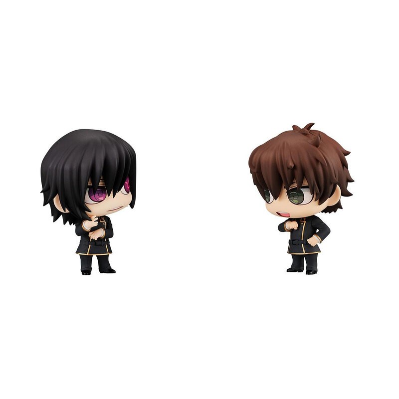 Code Geass pack 2 figurines de trading Chimimega Buddy Series Lelouch & Suzaku 7 cm