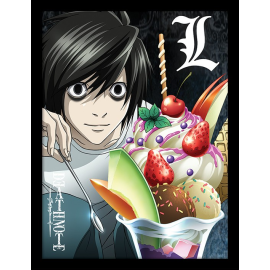 Death Note: L Ice Cream 30 x 40 cm Impression encadrée