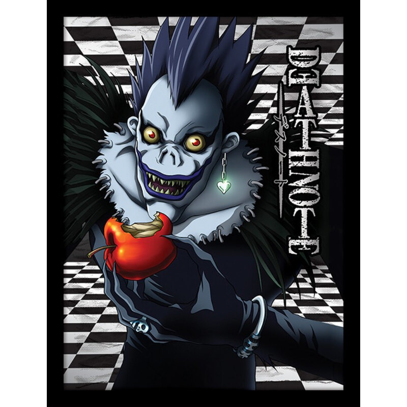 Death Note: Ryuk Checkered 30 x 40 cm Impression encadrée