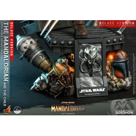 Star Wars The Mandalorian pack 2 figurines 1/4 The Mandalorian & The Child Deluxe 46 cm