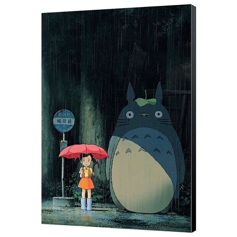 Mon voisin Totoro tableau en bois Totoro 35 x 50 cm