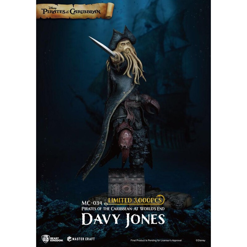 Pirates des Caraïbes : Jusqu'au bout du monde statuette Master Craft Davy Jones 42 cm