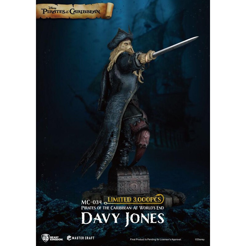 Pirates des Caraïbes : Jusqu'au bout du monde statuette Master Craft Davy Jones 42 cm