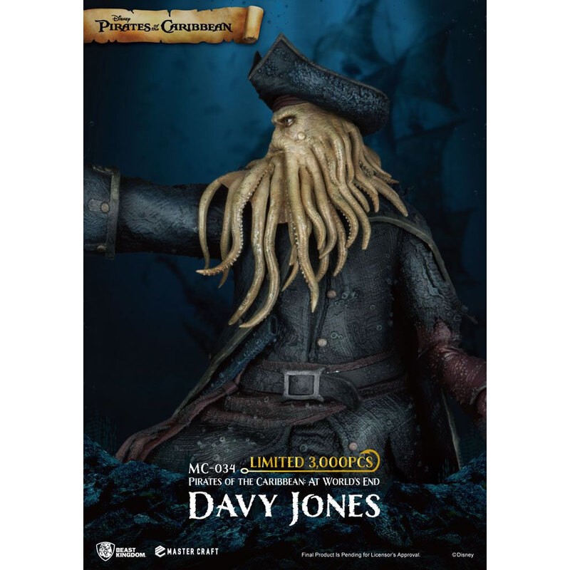 Pirates des Caraïbes : Jusqu'au bout du monde statuette Master Craft Davy Jones 42 cm