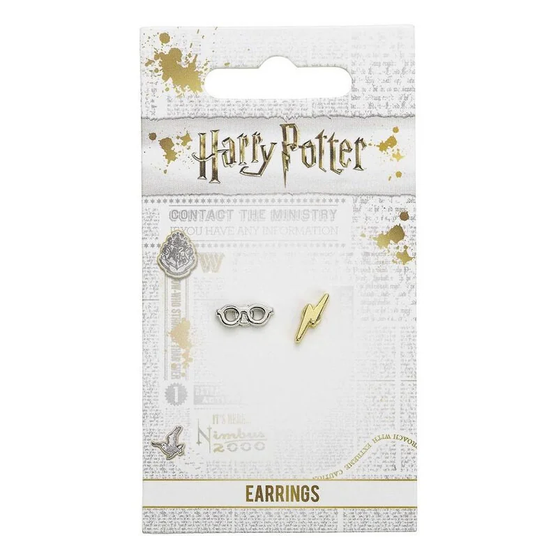 Harry Potter boucles d'oreille Éclair & lunettes